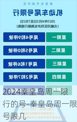 2024秦皇岛周一限行的号-秦皇岛周一限号限几