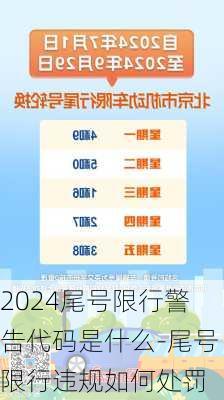 2024尾号限行警告代码是什么-尾号限行违规如何处罚