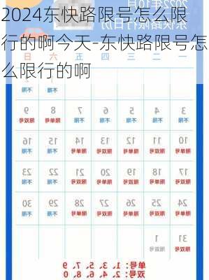 2024东快路限号怎么限行的啊今天-东快路限号怎么限行的啊