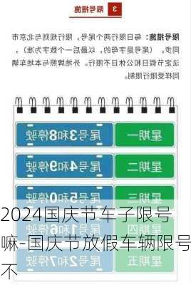 2024国庆节车子限号嘛-国庆节放假车辆限号不