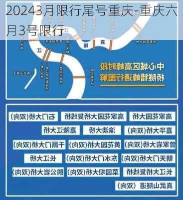 20243月限行尾号重庆-重庆六月3号限行