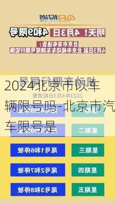 2024北京市以车辆限号吗-北京市汽车限号是