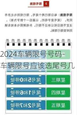 2024车辆限号号码-车辆限号应该选尾号几