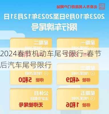 2024春节机动车尾号限行-春节后汽车尾号限行