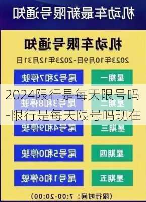 2024限行是每天限号吗-限行是每天限号吗现在