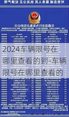 2024车辆限号在哪里查看的到-车辆限号在哪里查看的