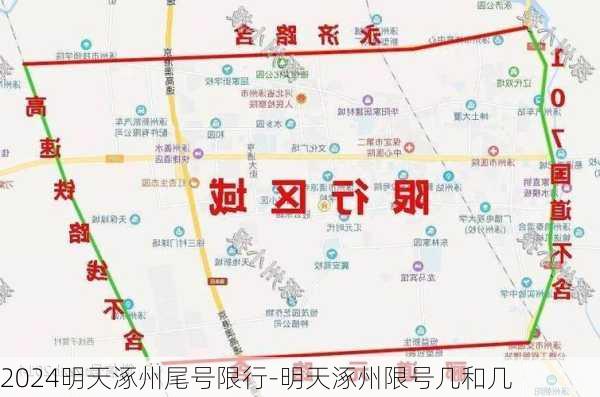 2024明天涿州尾号限行-明天涿州限号几和几