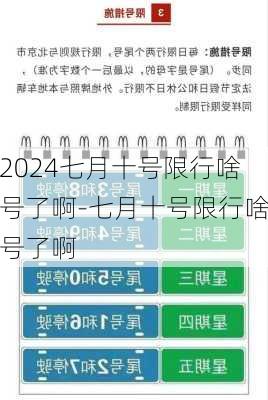 2024七月十号限行啥号了啊-七月十号限行啥号了啊