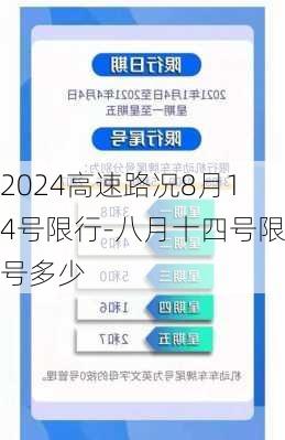 2024高速路况8月14号限行-八月十四号限号多少