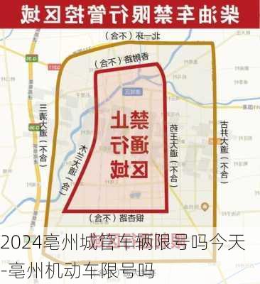 2024亳州城管车辆限号吗今天-亳州机动车限号吗