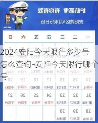 2024安阳今天限行多少号怎么查询-安阳今天限行哪个号